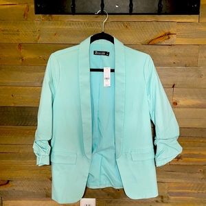 New York and company light teal blazer